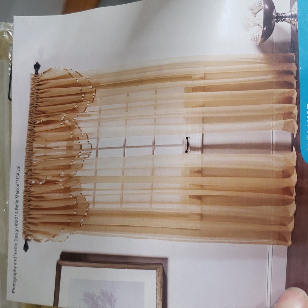 Style Master Curtain w/ Valance 1 Panel Mustard Yellow